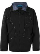 Diesel - Multiple Zips Hooded Jacket - Men - Polyester/polyurethane - S, Black, Polyester/polyurethane