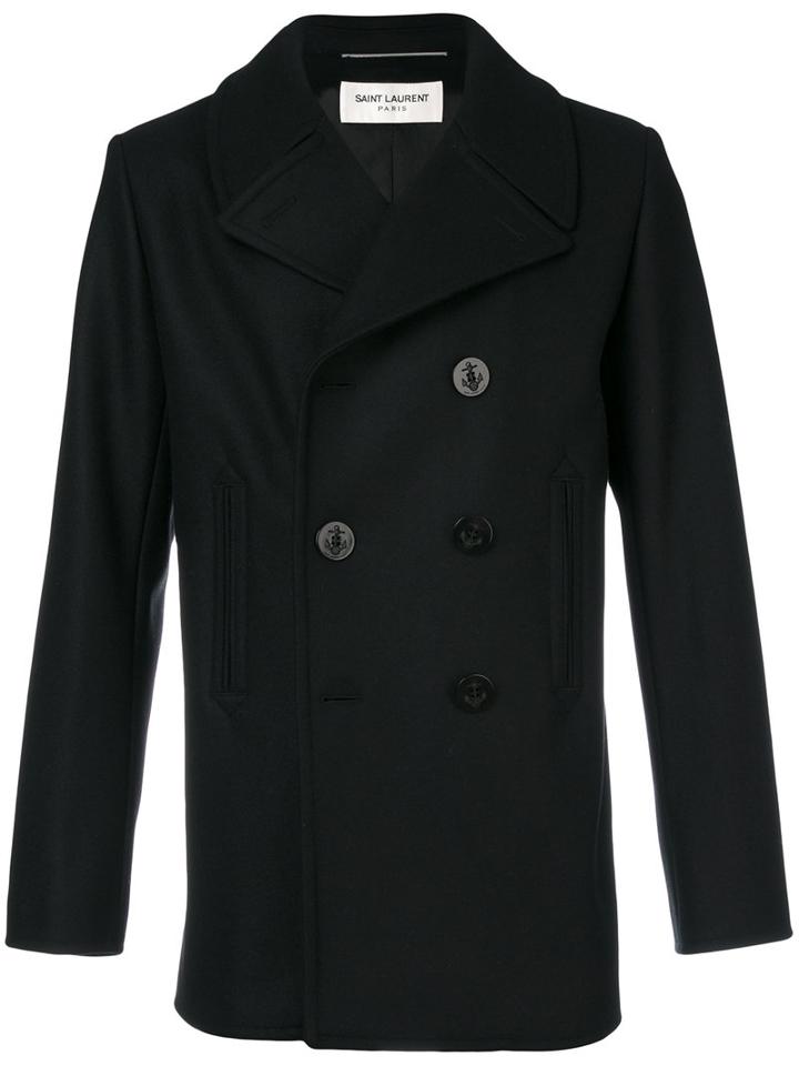 Saint Laurent - Classic Caban Marin - Men - Cotton/virgin Wool - 46, Black, Cotton/virgin Wool