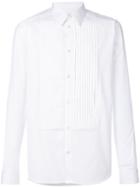 Givenchy - Pleated Bib Shirt - Men - Cotton - 39, White, Cotton