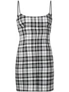 Alexander Wang Checked Mini Dress - Black