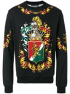 Dolce & Gabbana Coat Of Arms Printed Sweatshirt - Black