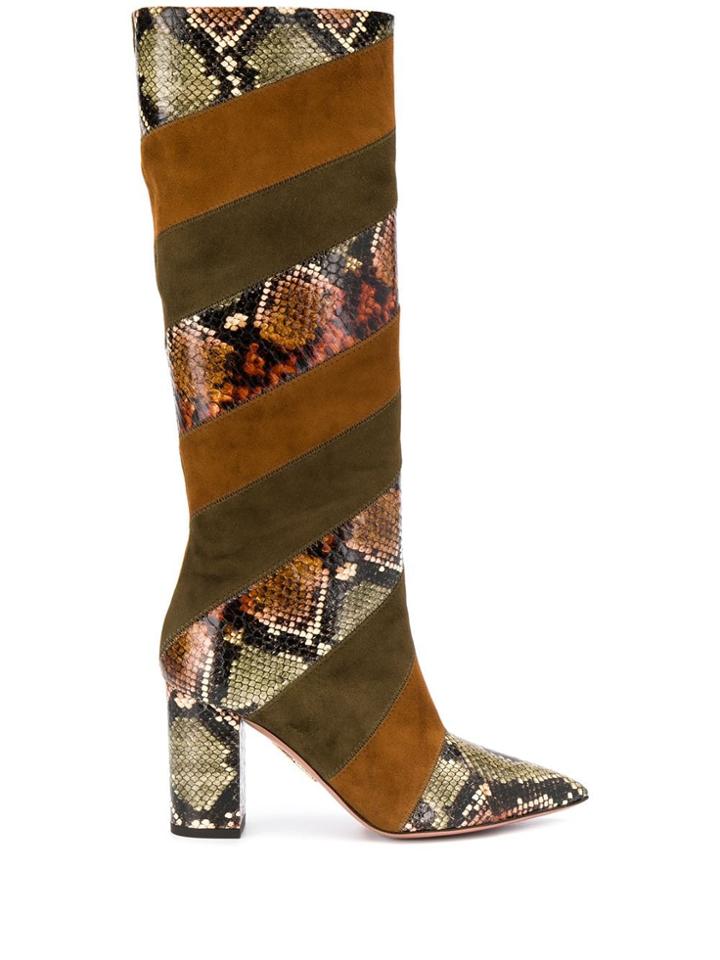 Aquazzura Boetti Boots 85mm - Brown
