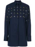 Paul Smith Oversized Embellished Shirt - Blue