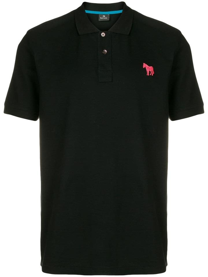 Ps By Paul Smith Zebra Polo Shirt - Black