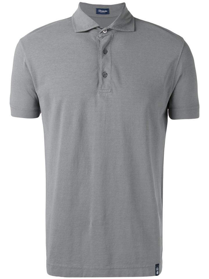 Drumohr Classic Polo Shirt - Grey