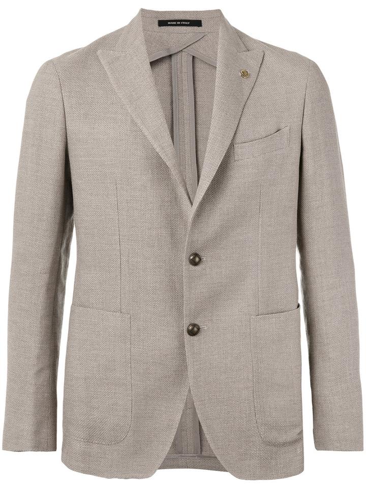 Tagliatore - Two-button Jacket - Men - Linen/flax/cupro/wool - 50, Nude/neutrals, Linen/flax/cupro/wool