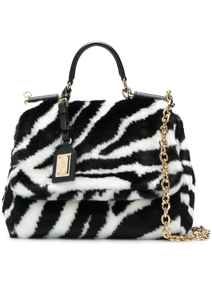 Dolce & Gabbana Small Sicily Tote Bag - Black