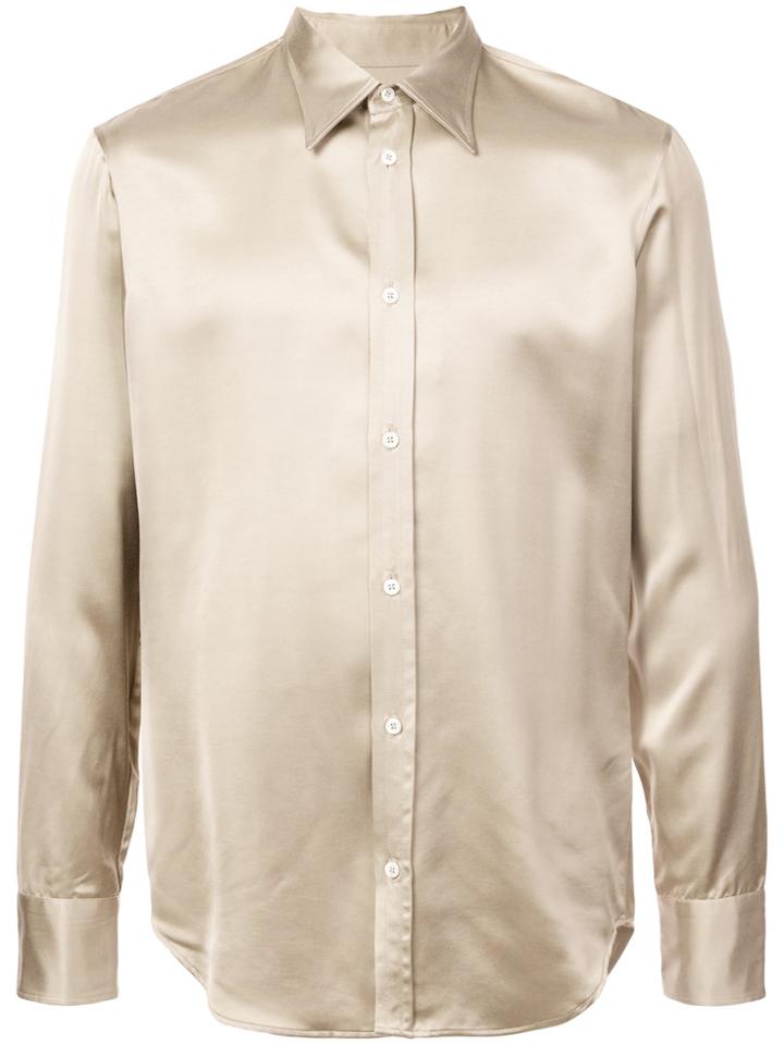 Maison Margiela Satin Shirt - Nude & Neutrals