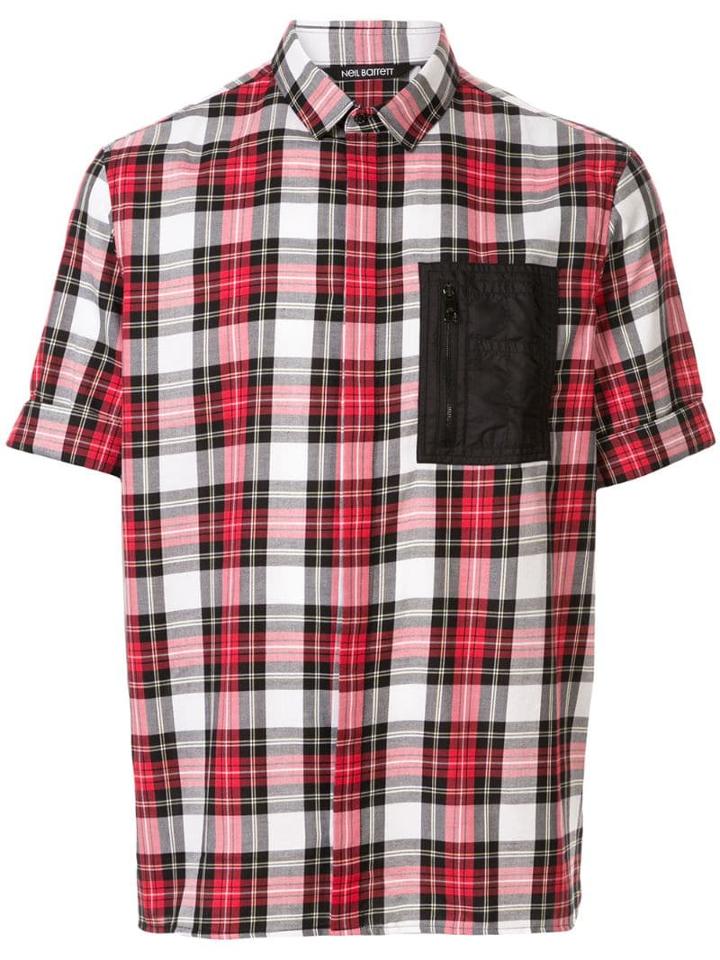 Neil Barrett Zipped Chest Pocket Shirt - Red