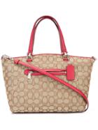 Coach Jacquard Tote Bag, Women's, Red