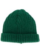 Marni Ribbed Beanie Hat - Green