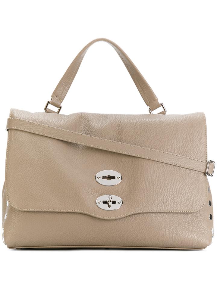 Zanellato Postina Studded Tote - Nude & Neutrals