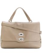 Zanellato Postina Studded Tote - Nude & Neutrals