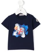 Moncler Kids Duck Print T-shirt, Boy's, Size: 18-24 Mth, Blue