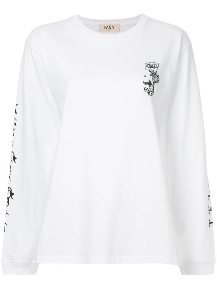 G.v.g.v.flat Printed Sweatshirt - White