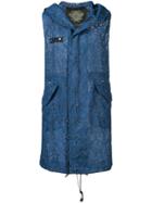 Mr & Mrs Italy Hooded Lace Gilet - Blue