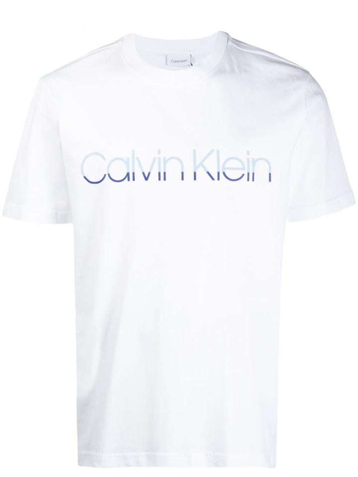Calvin Klein Half Felt Logo T-shirt - White