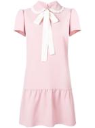 Red Valentino Bow Detail Dress - Pink