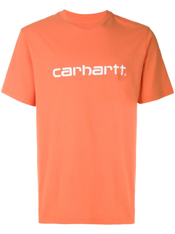 Carhartt Logo Print T-shirt - Yellow & Orange