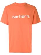 Carhartt Logo Print T-shirt - Yellow & Orange