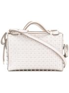 Tod's Studded Boxy Tote, Women's, Nude/neutrals, Leather