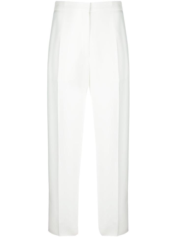 Rochas Cropped Tailored Trousers - White