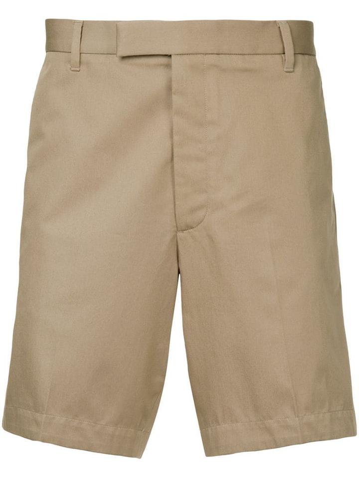 Gieves & Hawkes Fitted Chino Shorts - Neutrals
