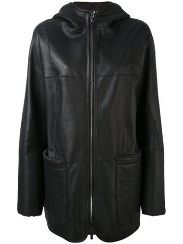 Iris Von Arnim - Oversized Coat - Women - Nappa Leather - M, Black, Nappa Leather