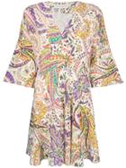 Etro Mixed Print Fit-and-flare Dress - Multicolour