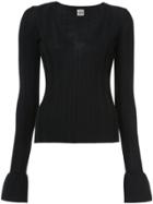 Khaite Deep-v Jumper - Black