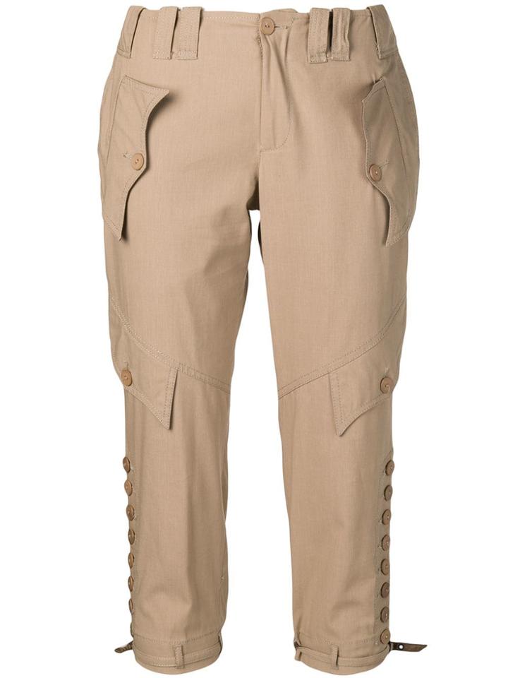 Jean Paul Gaultier Pre-owned Cropped Trousers - Neutrals