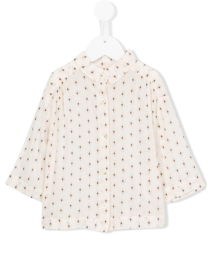 Bellerose Kids Printed Cropped Sleeves, Girl's, Size: 12 Yrs, Nude/neutrals