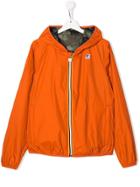 K Way Kids Jacques Hooded Jacket - Orange