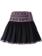 Isabel Marant 'saxen' Embroidered Mini Skirt