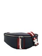 Bally Stripe Appliqué Belt Bag - Blue