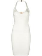 Hervé Léger Fitted Dress, Women's, Size: Small, White, Rayon/nylon/spandex/elastane