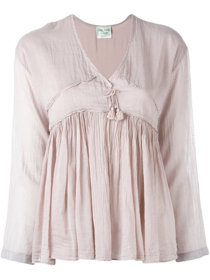 Forte Forte Gathered Tassel Blouse