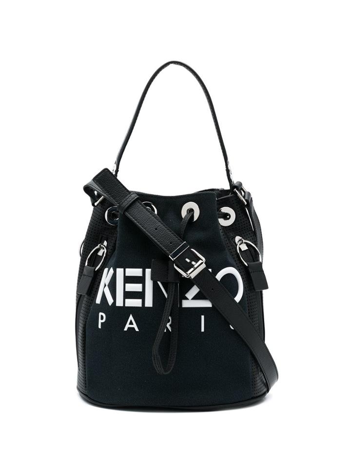 Kenzo Logo Bucket Bag - Black