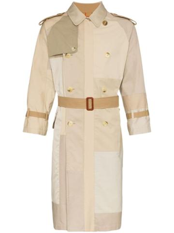 Children Of The Discordance Tonal Cotton Trench Coat - Neutrals