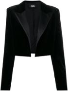 Karl Lagerfeld Karl X Carine Velvet Jacket - Black