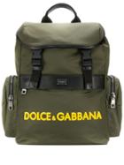 Dolce & Gabbana Military Style Backpack - Green