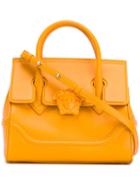 Versace - Palazzo Empire Tote - Women - Leather - One Size, Women's, Yellow/orange, Leather