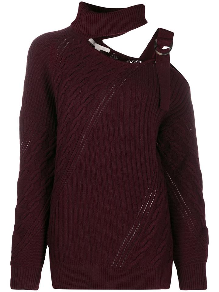 Jonathan Simkhai Cold Shoulder Jumper - Red