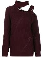 Jonathan Simkhai Cold Shoulder Jumper - Red
