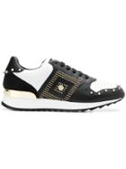 Versace Collection Studded Sneakers - Black