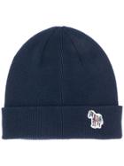 Ps By Paul Smith Ribbed Knit Beanie - Blue