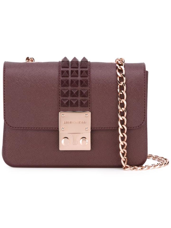 Designinverso 'amalfi' Studded Shoulder Bag, Women's, Pink/purple