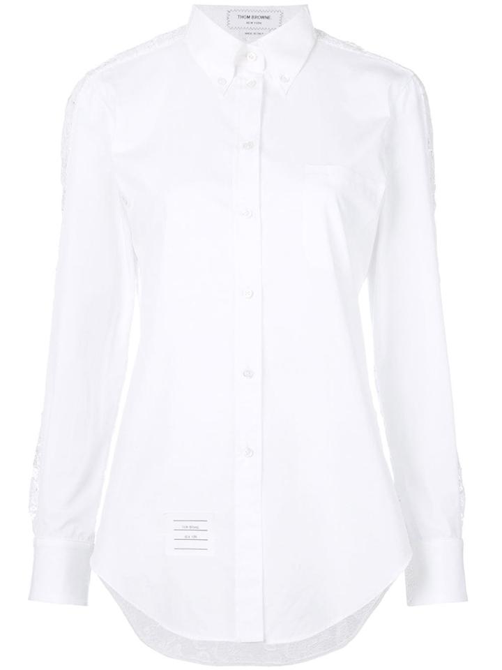 Thom Browne Toy Icon Button Down Poplin Shirt - White