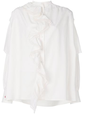 Giacobino Ruffled Blouse - White