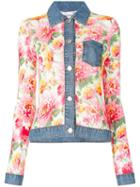 Christian Dior Pre-owned Floral Shirt With Denim Details - Multicolour